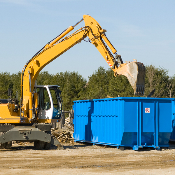 can i choose the location where the residential dumpster will be placed in Upperglade WV